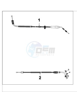 TWEET 125 C PRO drawing CONTROLS AND CABLES