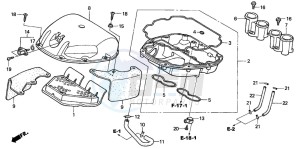 CBR600FR drawing AIR CLEANER