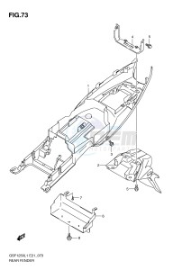 GSF1250 (E21) Bandit drawing REAR FENDER (GSF1250AL1 E21)