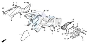 TRX400FA FOURTRAX AT drawing BODY COVER