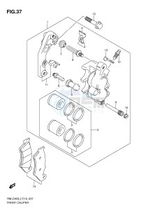 RM-Z450 (E19) drawing FRONT CALIPER