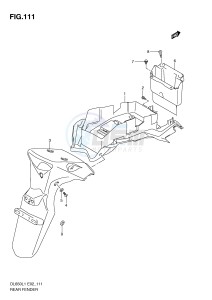 DL650 (E2) V-Strom drawing REAR FENDER (DL650L1 E24)