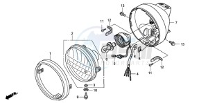 NVS503SH 502 drawing HEADLIGHT