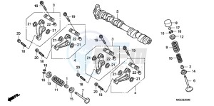 VFR1200FC drawing CAMSHAFT/VALVE (FRONT)