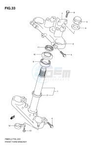 RM85 (P03) drawing FRONT FORK BRACKET