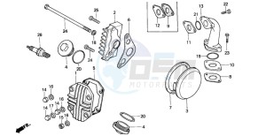 C70Z 50 drawing CYLINDER HEAD COVER