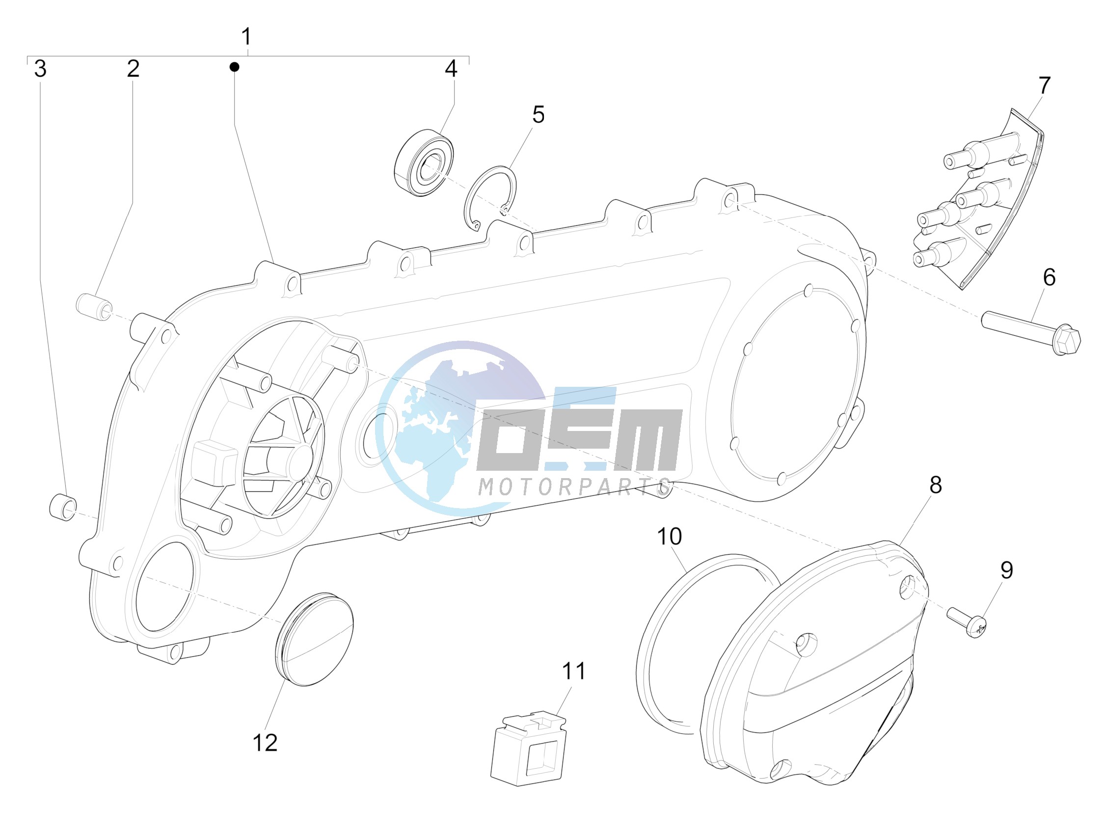 Crankcase cover - Crankcase cooling