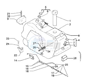 X9 125 SL drawing Fuel Tank