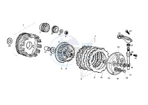 SENDA R X-RACE - 50 cc drawing CLUTCH