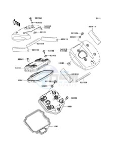 VN900 CLASSIC VN900BCF GB XX (EU ME A(FRICA) drawing Cylinder Head Cover