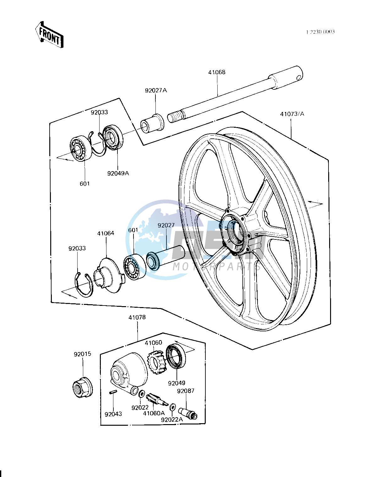 FRONT WHEEL_HUB -- 81-83 H2_H3_H4- -