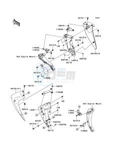 Z750 ZR750L7F GB XX (EU ME A(FRICA) drawing Cowling Lowers