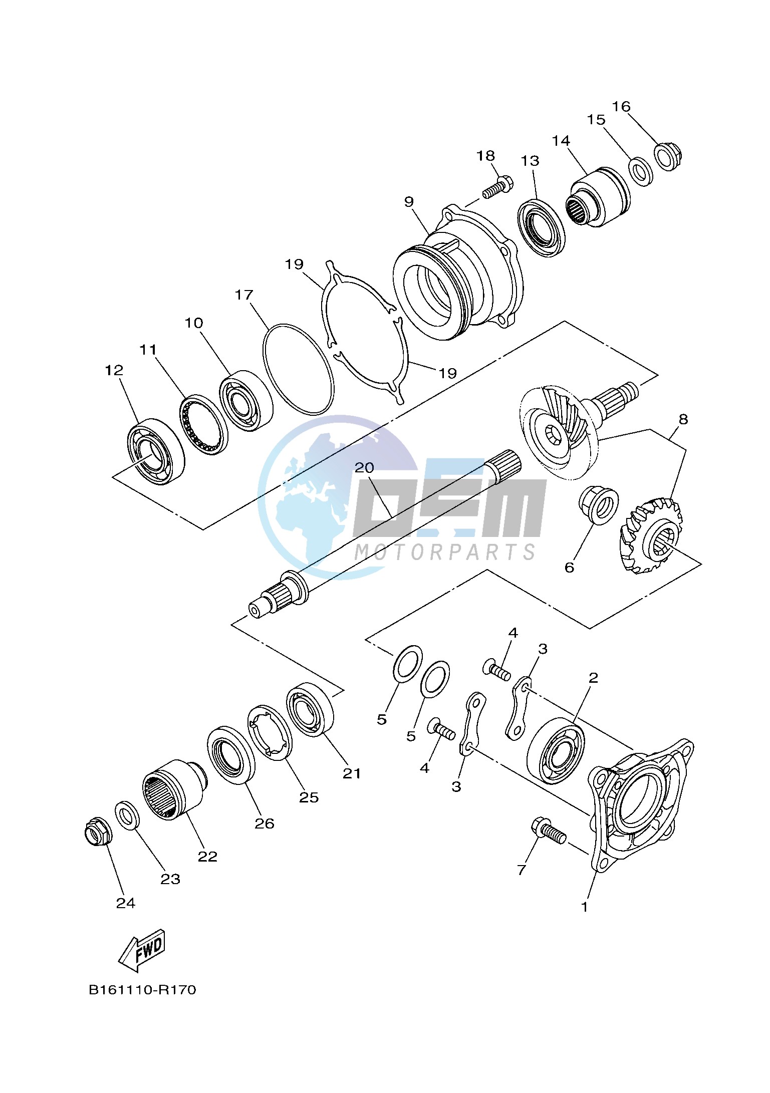 MIDDLE DRIVE GEAR