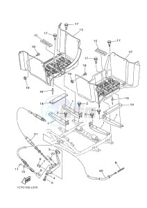 YFM450FWAD YFM45FGPB GRIZZLY 450 EPS (1CTC 1CTD 1CTE) drawing STAND & FOOTREST