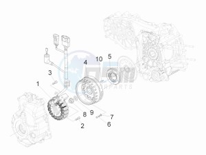 MP3 300 4t 4v ie lt ibrido drawing Flywheel magneto