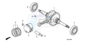 PES1509 Europe Direct - (ED) drawing CRANKSHAFT/PISTON