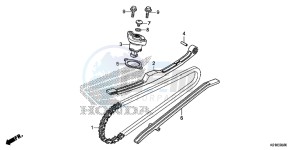 SH125ADE SH125AD UK - (E) drawing CAM CHAIN/TENSIONER