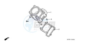 CBR125RWA Germany - (G / BLA) drawing CYLINDER