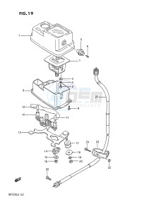 DR125S (E2) drawing SPEEDOMETER