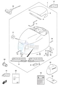 DF 40A drawing Engine Cover