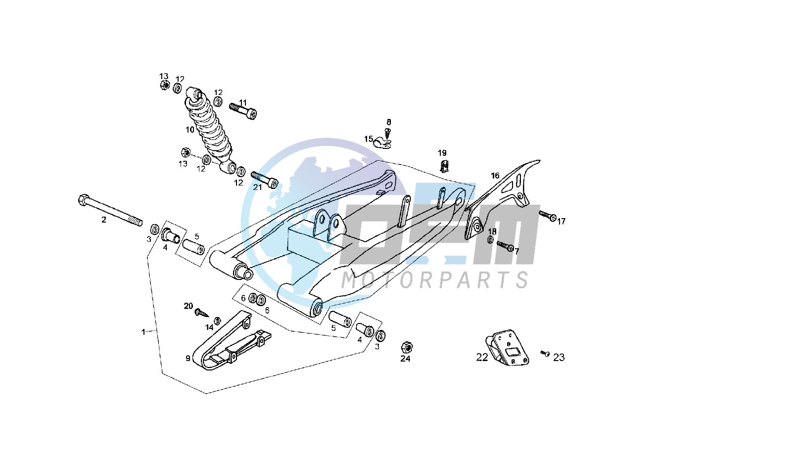 SWING ARM - SHOCK ABSORBER