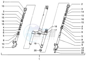 NRG 50 MC3 DT drawing Front Fork