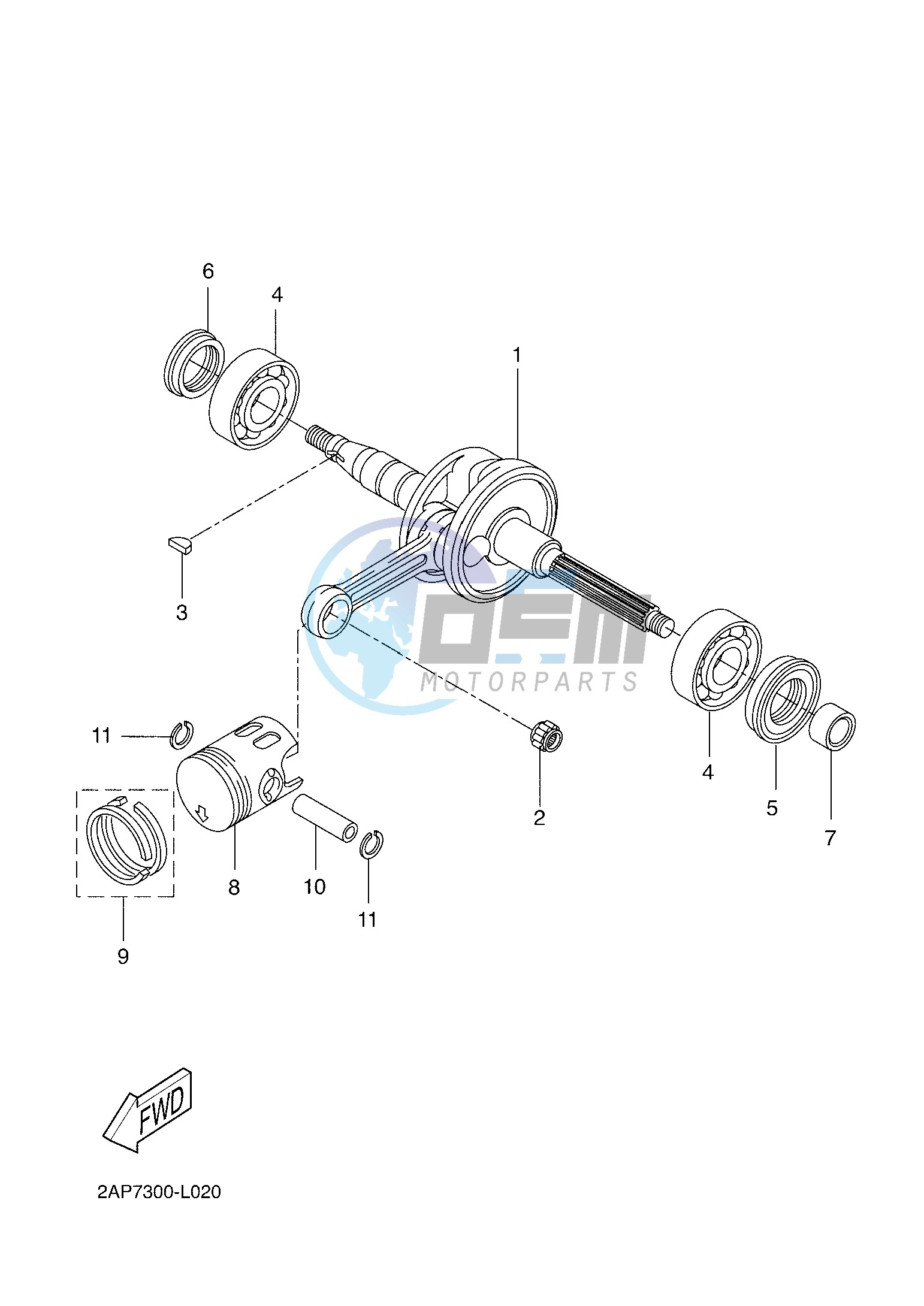 CRANKSHAFT & PISTON