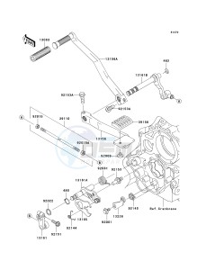 VN 1600 A [VULCAN 1600 CLASSIC] (A6F-A8FA) A7FA drawing GEAR CHANGE MECHANISM