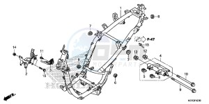 SH125G SH125S UK - (E) drawing FRAME BODY