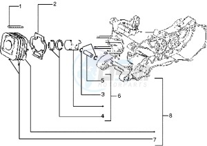 Skipper 150 drawing Cylinder-piston-wrist pin assy