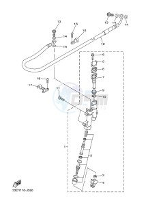 WR250F (2GB2 2GB3 2GB4 2GB4) drawing REAR MASTER CYLINDER