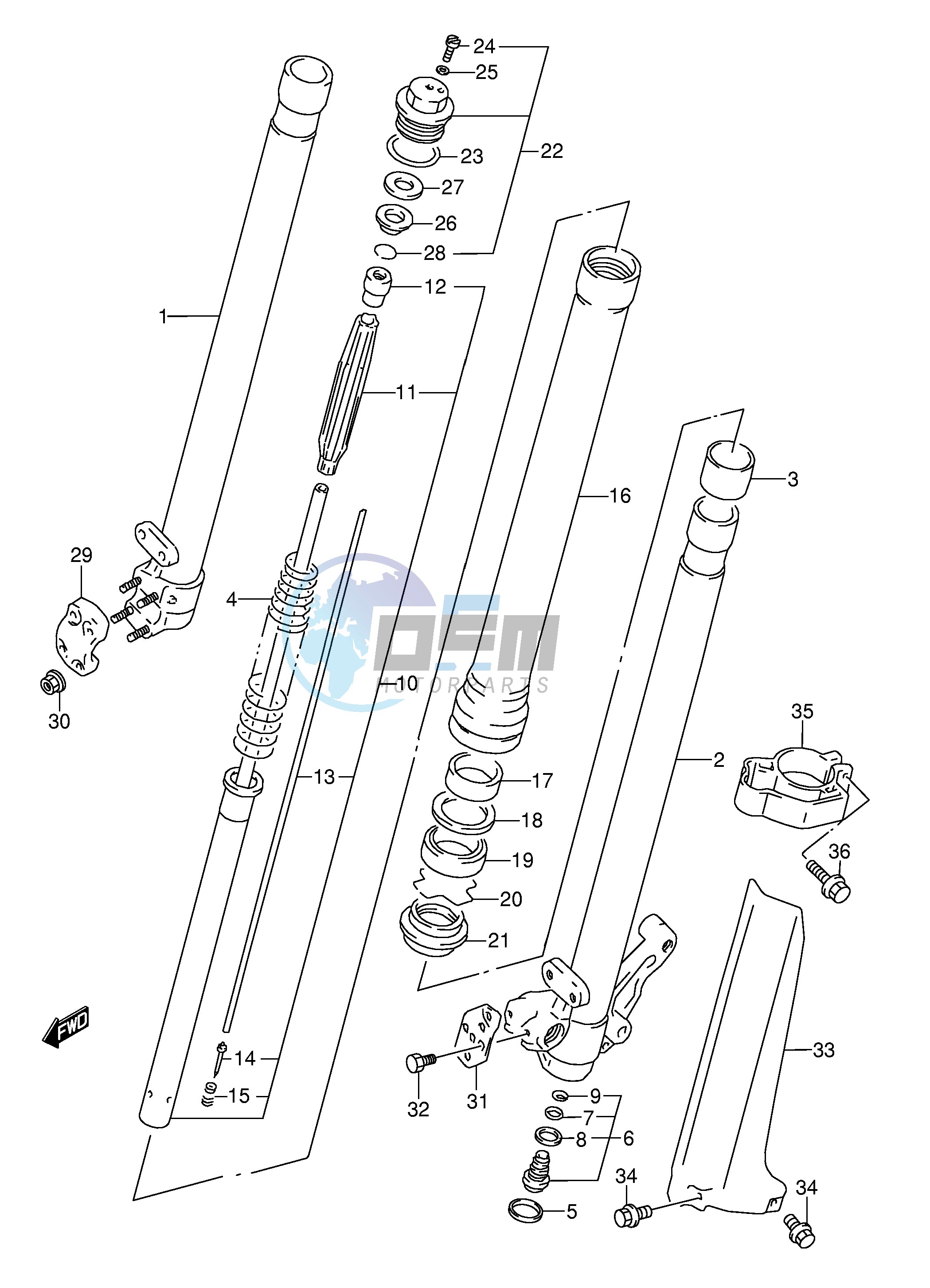 FRONT DAMPER (MODEL S)