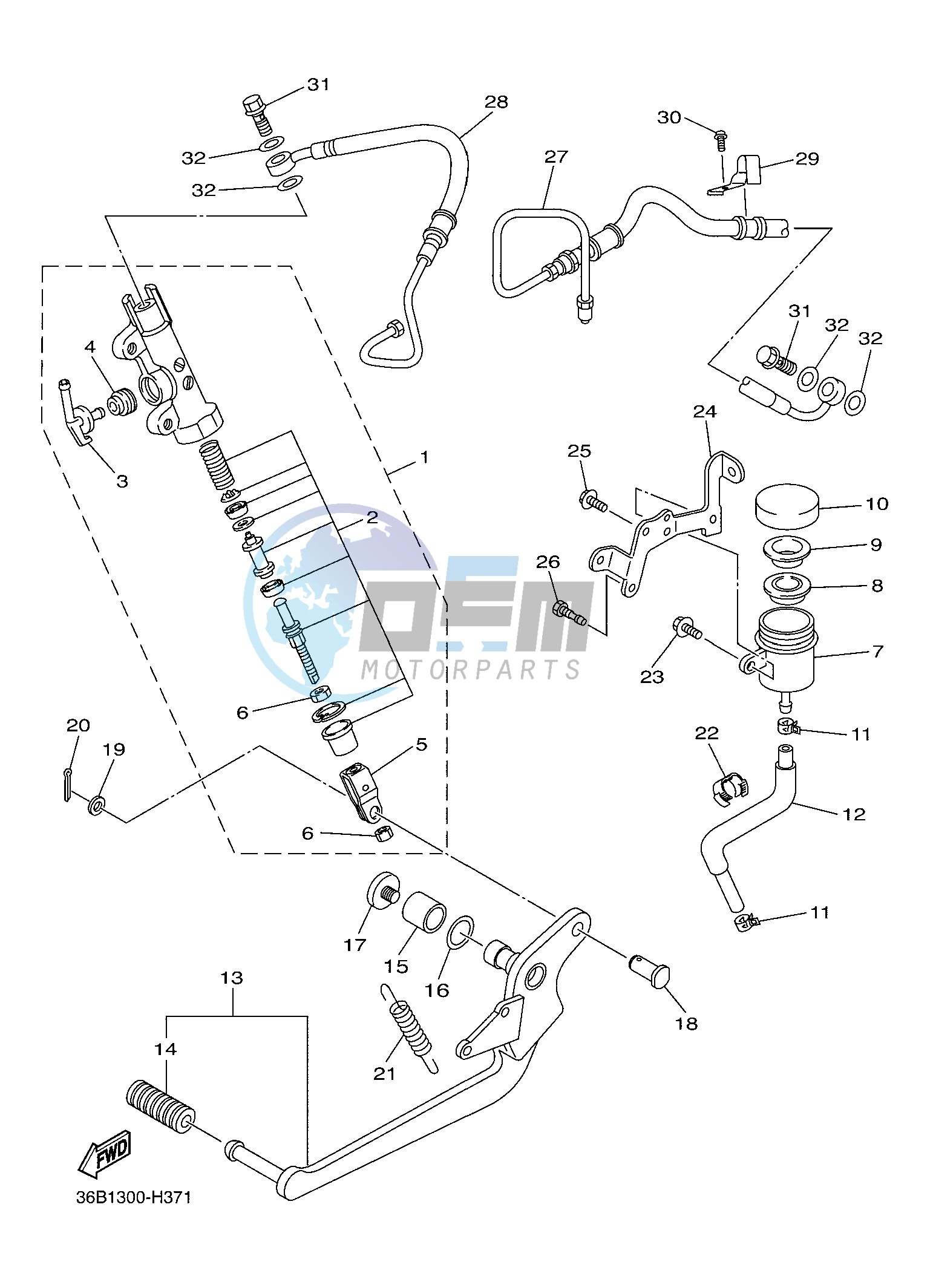 REAR MASTER CYLINDER