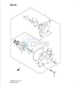 VLR1800 drawing WATER PUMP