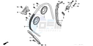 CBF600S drawing CAM CHAIN/TENSIONER (CBF600S6/SA6/N6/NA6)