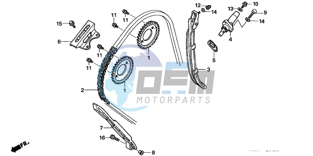 CAM CHAIN/TENSIONER (CBF600S6/SA6/N6/NA6)