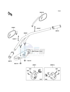 VN1600_MEAN_STREAK VN1600-B2H GB XX (EU ME A(FRICA) drawing Handlebar