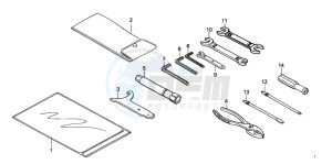 VT750CA drawing TOOLS