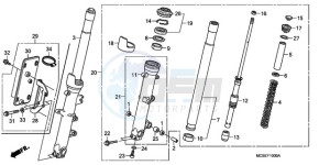 ST13009 Europe Direct - (ED / MME) drawing FRONT FORK