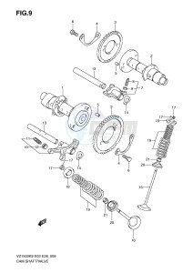 VZ1500 (E3-E28) drawing CAMSHAFT - VALVE