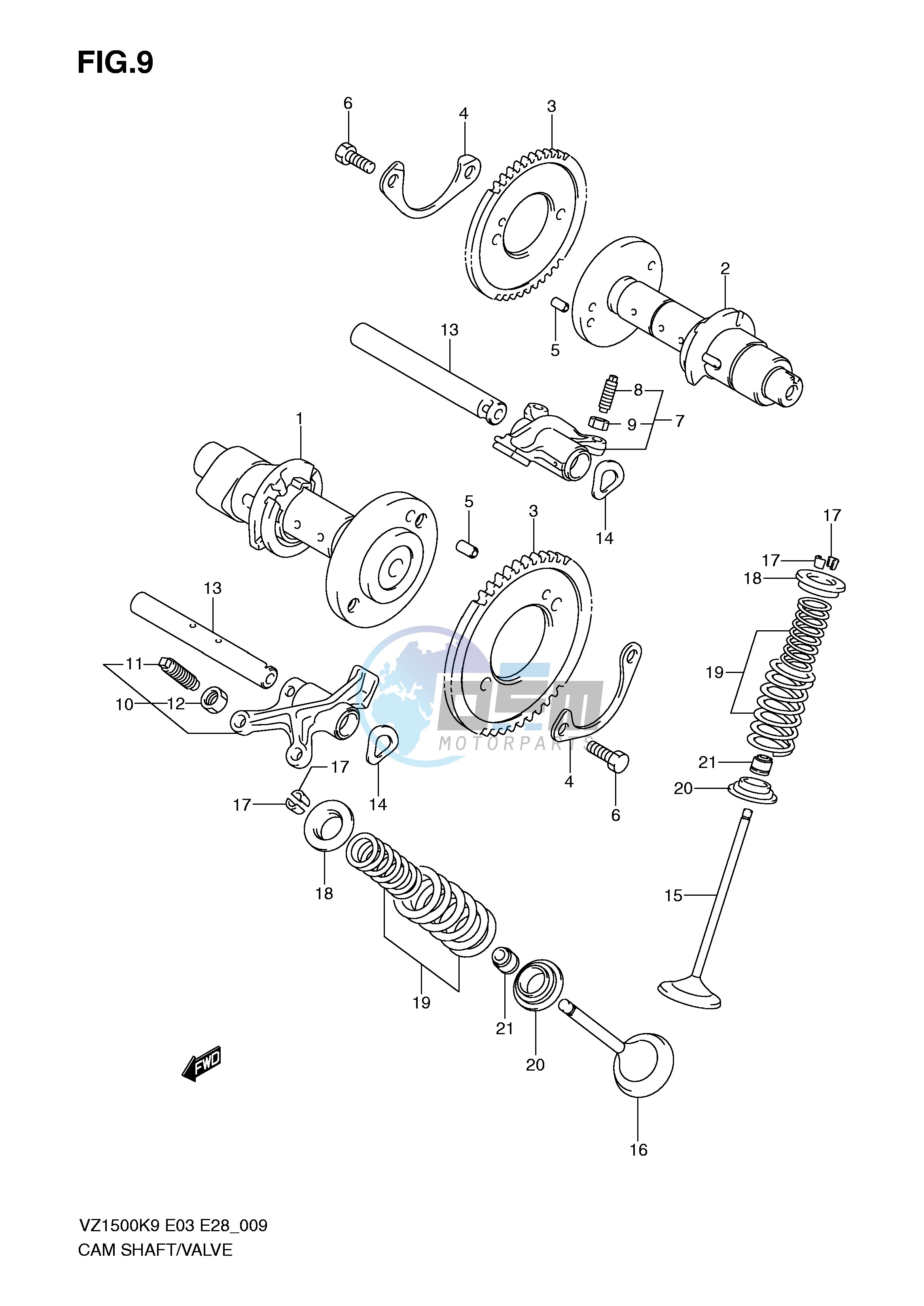 CAMSHAFT - VALVE