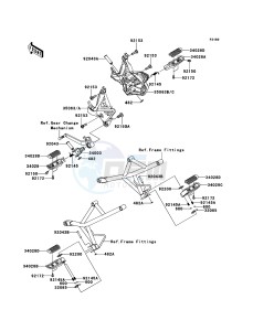 VERSYS_ABS KLE650DEF XX (EU ME A(FRICA) drawing Footrests