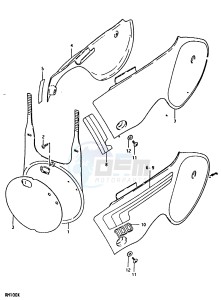 RM100 (N-T-X) drawing FRAME COVER (RM100N, RM100T)