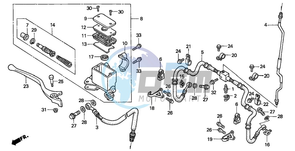 FR. BRAKE MASTER CYLINDER (1)