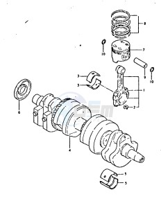 GSX750 (T-X) drawing CRANKSHAFT