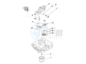 Griso S.E. 1200 8V drawing Oil filters