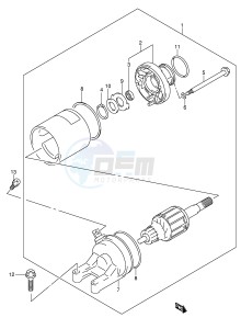 GSF650 (E2) Bandit drawing STARTING MOTOR