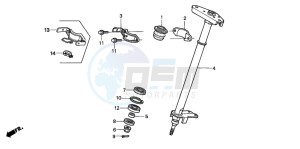 TRX400EX SPORTRAX 400 EX drawing STEERING SHAFT