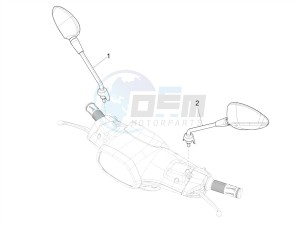 SXL 150 4T 3V CARB drawing Driving mirror/s