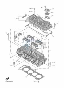 YZF600 YZF-R6 (BN6S) drawing CYLINDER